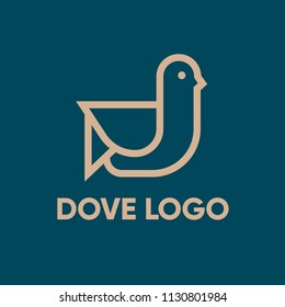 Flying Bird Abstract Logo design vector template.
