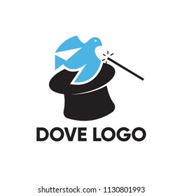 Flying Bird Abstract Logo design vector template.
