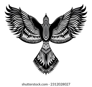 Flying Bird abstract Logo design vector template. Dove .Eagle Logotype concept icon