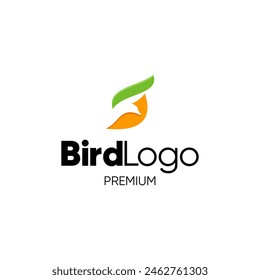 Flying Bird abstract logo design, vector illustration templates