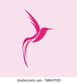 Flying Bird Abstract Logo design vector