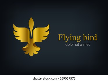 Flying Bird Abstract Logo Vector Design Stock Vector (Royalty Free ...