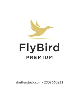 Flying Bird Animal Creative Logo Design Vector
