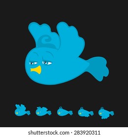 Flying Bird Cartoon Animation