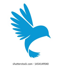 flying bird design logo template