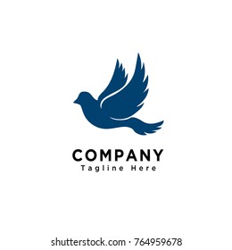 Flying bird dove logo