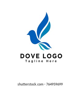 Flying bird dove logo