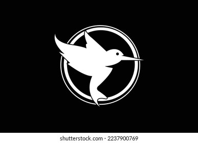 Flying bird dove logo, Creative Bird logo with circle