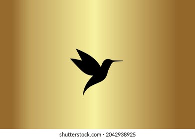 Flying Bird Feather Basic and elegant minimal artistic design initial based Icon logo-vector