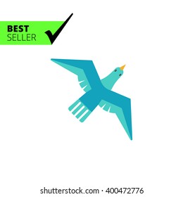 Flying bird icon 