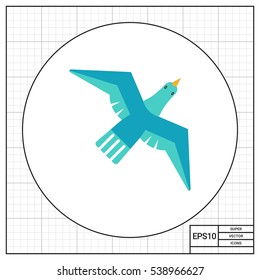 Flying bird icon 