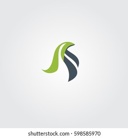 Flying Bird Icon Logo