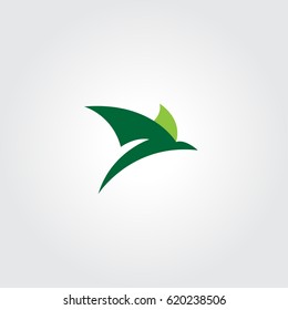 flying bird icon logo