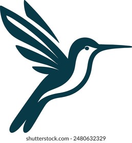 Flying Bird Icon silhouette vector illustration design