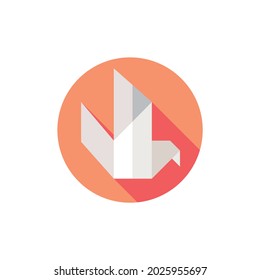 flying  bird icon symbol illustration shape element vector design
