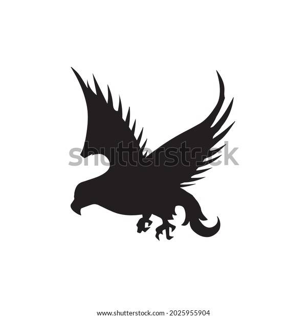 Flying Bird Icon Symbol Illustration Shape Stock Vector (Royalty Free ...