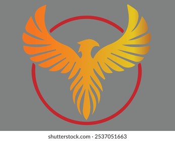 Ícone e arte vetorial de Flying Bird.