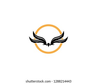 Flying bird icon vector illustration