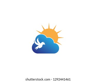 Flying bird icon vector illustration