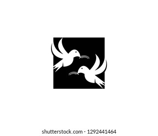 Flying bird icon vector illustration