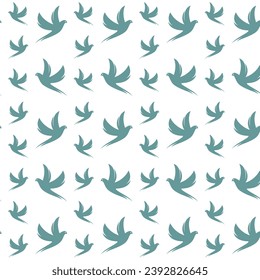 Flying bird illustration for background design vector