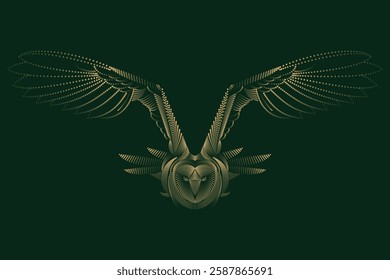 flying bird illustration, Flying swallows. Bird in flight isolated on a white background. Vector illustration in a flat style.