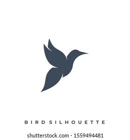 Flying Bird Illustration Vector Template, Suitable for Creative Industry, Multimedia, entertainment, Educations, Shop, and any related business