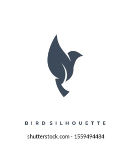 Flying Bird Illustration Vector Template, Suitable for Creative Industry, Multimedia, entertainment, Educations, Shop, and any related business