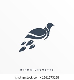 Flying Bird Illustration Vector Template, Suitable for Creative Industry, Multimedia, entertainment, Educations, Shop, and any related business