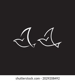 flying bird inspiration bird vector icon