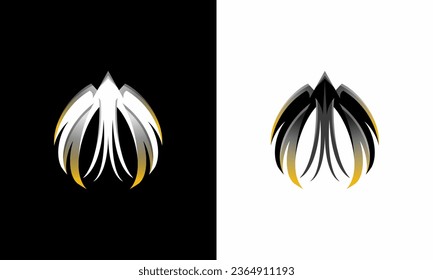 flying bird logo in black, white, and yellow accent color. with modern, masculine, simple, sophisticated style