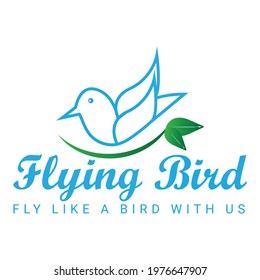 Flying Bird logo -  Brid vector art logo