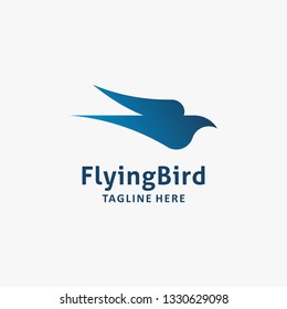 Flying bird logo design