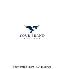Flying Bird Logo design abstract vector template