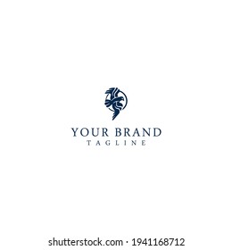 Flying Bird Logo design abstract vector template