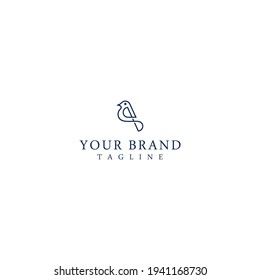 Flying Bird Logo design abstract vector template
