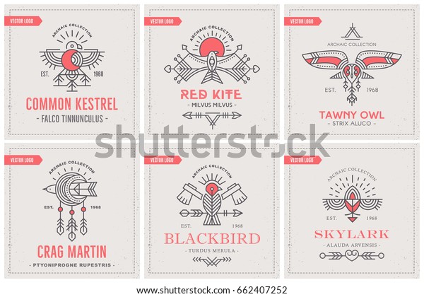 Flying Bird Logo Design Decorative Elements Stock Vector Royalty Free   Flying Bird Logo Design Decorative 600w 662407252 