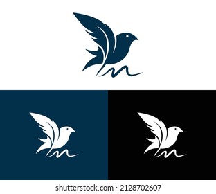 Flying bird logo DESIGN EPS FORMAT