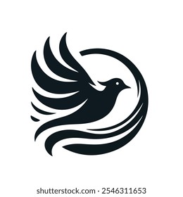 Flying Bird Logo Design Full Editable And Color Your Choice