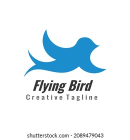 flying bird logo design template vector