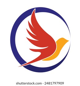 Flying Bird Logo Design Vorlage