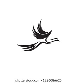 Flying Bird Logo design vector template. Dove Pigeon Logotype concept icon