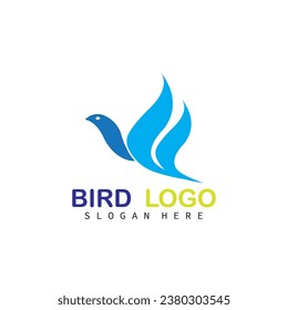 flying bird logo design vector