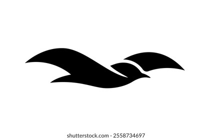 flying bird logo, eps 10