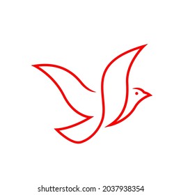 flying bird logo fly birds graphic template vector illustration for application app branding logos
