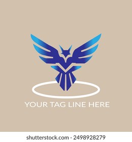 FLYING BIRD LOGO WITH FLYING ICON