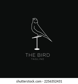 Flying Bird Logo Icon Design Template. Simple, Minimalist Vector