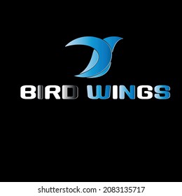 Icono del logo del pájaro volador. Vector de estilo lineal Este logotipo ilustra la diversión, y el entretenimiento, además, un logotipo de color suave es el mejor especialmente para la marca de la empresa, 