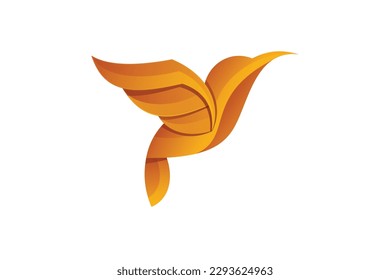 Flying bird logo illustration vector design