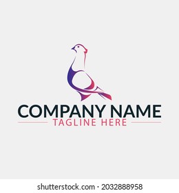 Flying bird logo inspiration. flying bird logo vector design